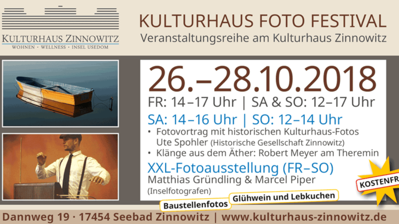 Einladung zum Kulturhaus Fotofestival